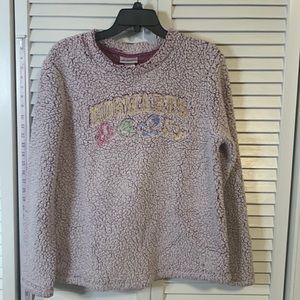 Harry Potter sleepwear top Sherpa fleece hogwarts purple side medium 76292